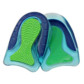 KidSole Sport Shock Absorbing Lightweight Gel Heel Cups for Kid's with Sensitive Heels, Heel Spurs, Plantar Fasciitis, or Ankle Pain (Kids' Size 11-2)…