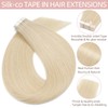 Silk-co Silk-co 20" Tape in Real Remy Human Hair Extensions