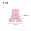 sourcing map Chenille Letters a Patches Large Size 80mm/3.15 Inch