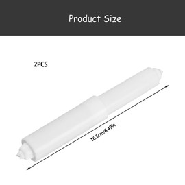 Rumyve2pcs Plastic Toilet Roll,Bathroom Toilet Replacement Roll Spring,Toilet Roll Holder Towel Roll Wall Mount