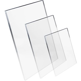 Pixly® Crystal Clear Acrylic Perspex Plastic Sheet | Transparent | A5 A4 A3 | 2mm/3mm/5mm Thickness - Multipurpose Crafting, DIY and More (Thickness: 3mm, A5-210mm x 148mm)