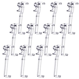 2.5 Inch Valance Clips Window Blind Clips Hidden Channel Clear Plastic Valance Retainer for Horizontal(12 Pieces)