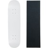 Moose Skateboard Deck Blank Dipped White 8.5" Black Grip