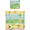 Erwin Müller Children's Bed Linen Set Zoo Animals Renforcé Green/Blue