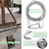 WECAN Safety Rope Fixing Device, Stage Light Safety Cable, Transparent