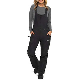 Arctix Women's Essential Insulated Bib Overalls, Black, X-Large/Regular