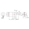 DC Encoder Gear Motor with Cable, Electric Micro Speed Reduction