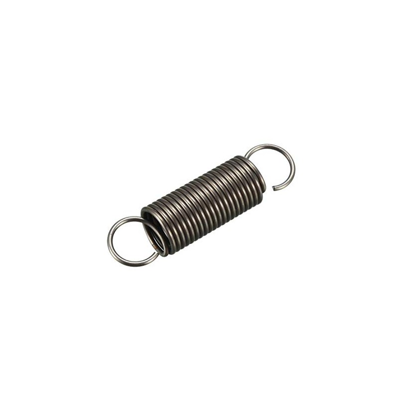 sourcing map Tension Spring Steel Small Double Hook Tension Spring
