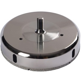 Drilax 5-1/8 inch Diamond Hole Saw for Tile, Glass, Quartz, Granite & Porcelain – 1-1/8" Depth Wet Drill Bit for Floor Drains, Shower Valves, Faucets – Professional & DIY