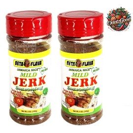 Beta Flava Mild Jerk Seasoning | Perfect for Grilling & Marinating | 5 oz (142g) - 2 Pack