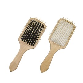 FOMIYES Wooden Hair Brush Skull Stationary Shining Hair Red Lipstick Case Hair Slicking Brush Hair Cutting Umbrella Cape Brush for Curly Hair Comb Scalp Massage Brush Bamboo