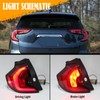 JSKAPA Left Tail Light Assembly Compatible with 2018 2019 2020