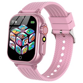 Kids Smart Watch Boys Girls - Smart Watch for Kids with 32 Puzzle Games Music Player Alarm Clock Flashlight HD Touch Screen,Kids Watch for Boys Girls Educational Toys Birthday Gifts for Ages 4-12