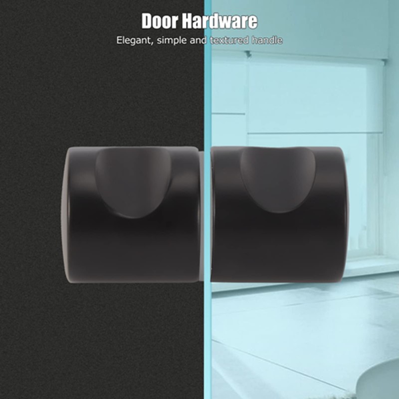 Bathroom Door Knob, Modern Aluminum Alloy Glass Door Handle, Single