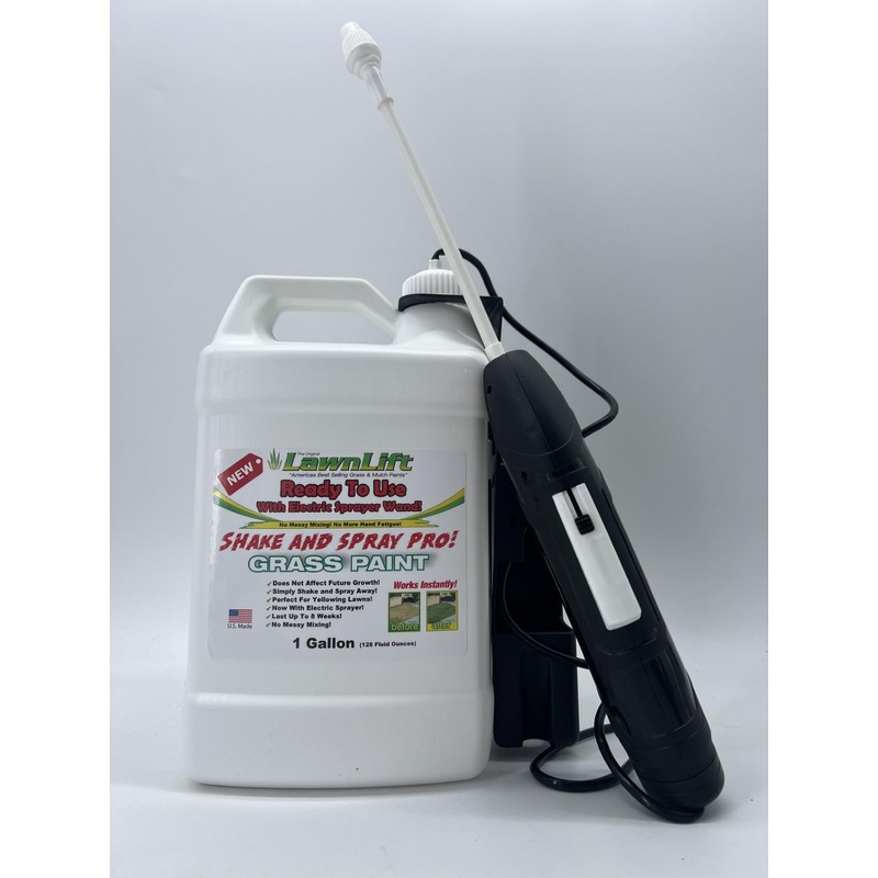 1-gallon Lawnlift ready to use grass paint, shake and spray