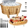 Hap Tim Wicker Picnic Basket Set for 2 with Mini