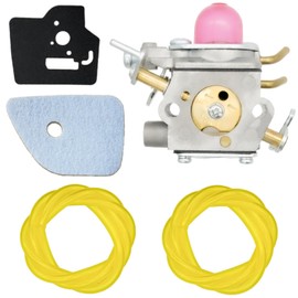 Gbeneiac 531127910 Carburetor for Husq 130C 130L 330LK Trimmer Carb Tune Up Kit with Air Filter Fuel Line