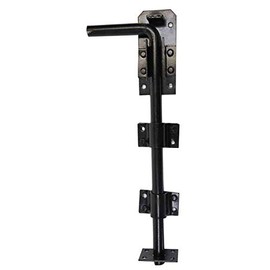 Gatemate 5203003 12" x 5/8" Garage Door Cane Bolt - Black Finish