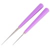 TEHAUX 6pcs Bead Hole Reamer Violet Bead Expander Tools for