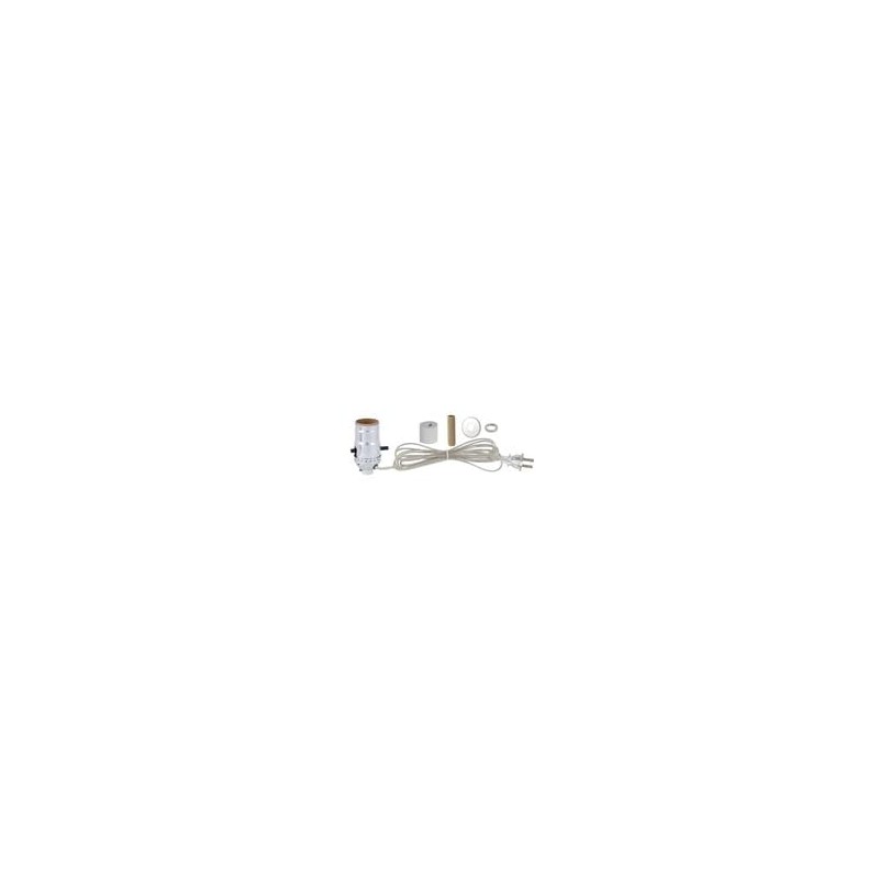 B&P Lamp® Prewired Bottle Lamp Kit with Brass Plated Socket