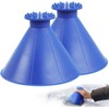 sunnilly Ice Scraper Car Round, 2 Pieces Car Ice Scraper,