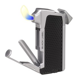 Condor Traditional Flame Pipe and Cigar Lighter in an Attractive Gift Box Warranty Black and Copper