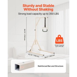Heavy Duty Trapeze Bar Bed Mobility 350LBS Weight Capacity Height-Adjustable Rehab Equipment with 2 Casters 2 Pull Trapeze BTrapeze Support Type: Triangular Support, Bed Trapeze Type: Floor-Stand Trapeze Bar