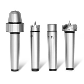 Nakkaa 4pcs Drive Spur Cup Kit Arbor Woodworking,MT2 Wood Lathe Live Center Set