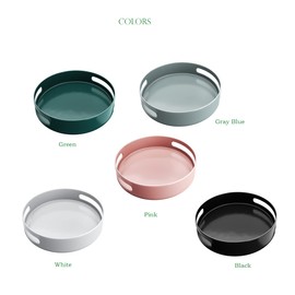 Lazy Susan Turntable Spice Rack, Metal Rotating Tray Organizer for Cabinet Countertop Cupboard Table in Kitchen or Pantry (Steel 25cm 10 inches) (Black)