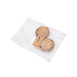 Cookie Bags 5"x7", 100Pcs Heat-sealable Clear Cellophane Treat Bags Semi-Sealed
