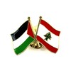 Lebanon Palestine Lebanese Palestinian Ally Friendship Metal Enamel Country Flags