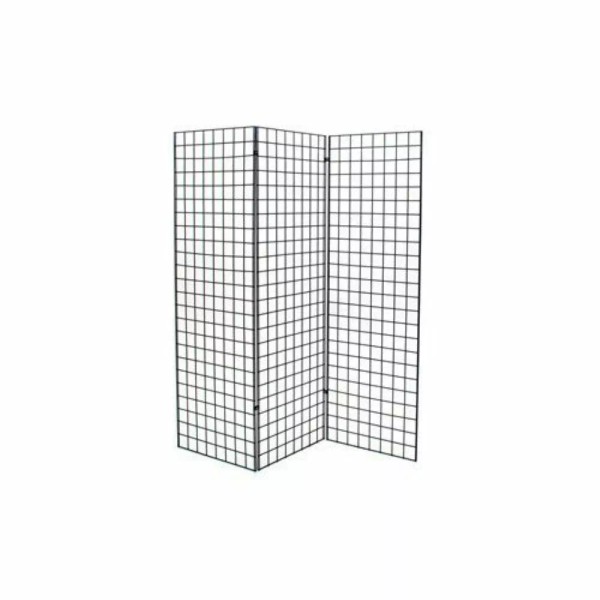 Only Hangers Black Finished Grid Z Unit with Three 2'