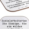 Mr. & Mrs. Panda Untersetzer Spruch Sozialarbeiterin Erfolg - Geschenk,
