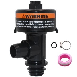 leizedong26 98209800 High Flow Manual Air Relief Valve for Pentair Pool & Spa Filter