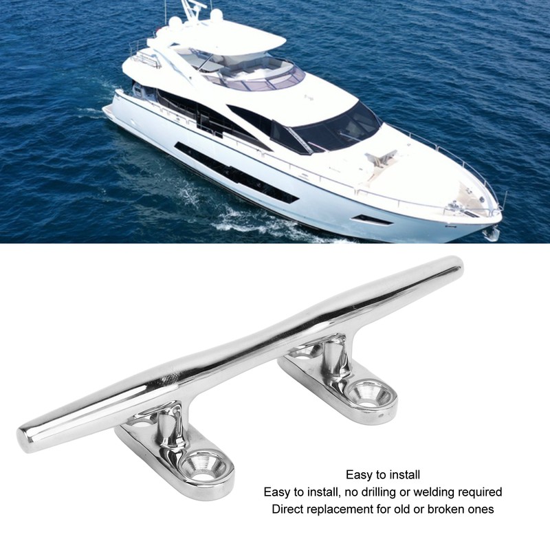 Boat Cleat Open Base Heavy Duty 316 Stainless Steel Boat