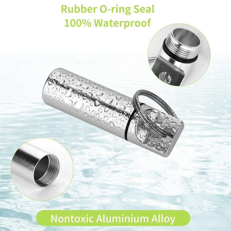 3-in-1 Aluminium Mini Pill Box Travel Case - 3 Compartments