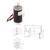 DC Permanent Magnet Motor Low Noise Mini High Speed CW