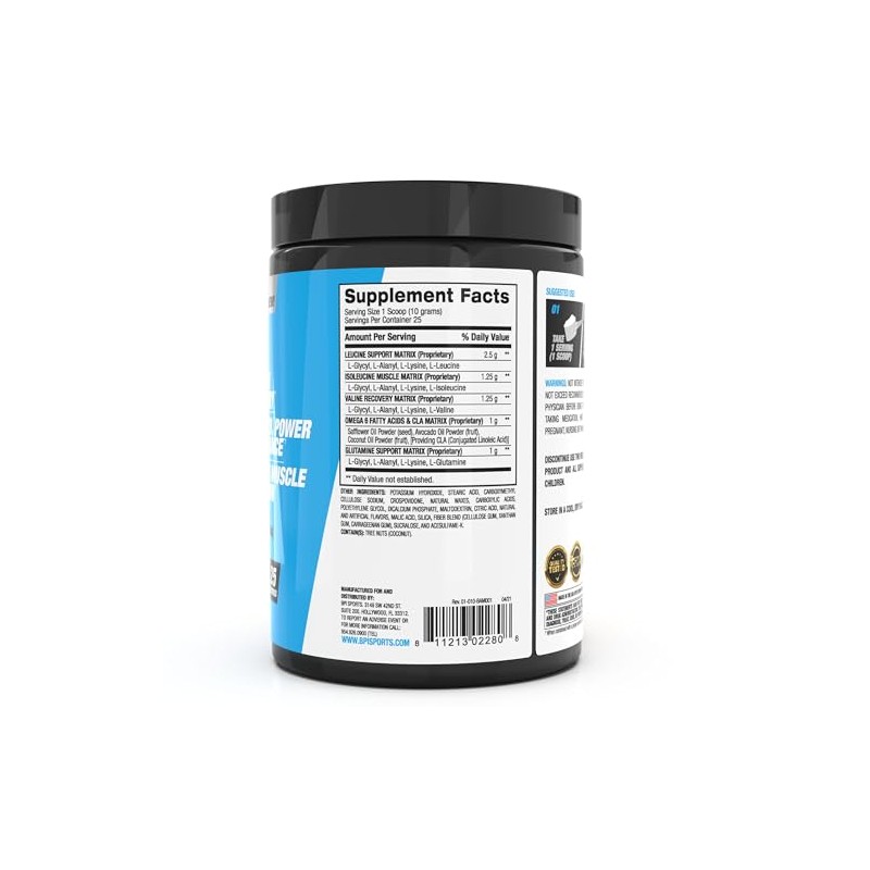 BPI Sports Best Aminos BCAA and Glutamine Supplement, Fruit Punch,