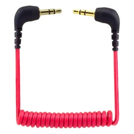 Chooseyo 3.5mm Microphone Cable Compatible with Rode Wireless Pro/Wireless Go 2 / DJI Mic 2 and Hollyland Lark M1 M2 150 Max Duo, Coiled Dual 3.5mm TRS Patch Cable Audio Mic Cord for DSLR Cameras