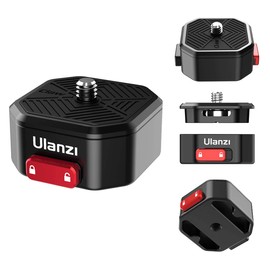 Camera Quick Release Plate, ULANZI Claw Quick Release Plate with 1/4 Inch Screw Thread, Aluminium Quick Release Clamp, Quick Release Plates for Tripod, Gimbals, Stabiliser