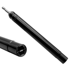 Terixe 9/16 Inch Hollow Power Nut Driver, 9/16 Deep Socket Suitable for 14mm Nuts, Alloy Steel Construction with 1/4" Hex Shank for Overhead Fastening Operations (7.9 Inches long)