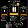Magnesio Ultra Glicinato Citrato Gluconato Bienestar 100 Cápsulas Veganas Sabor