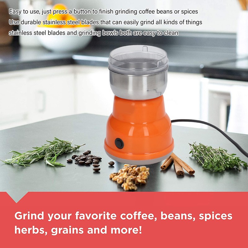 Electric Coffee Grinder 300W Stainless Steel Blade Grinding Coffee Beans