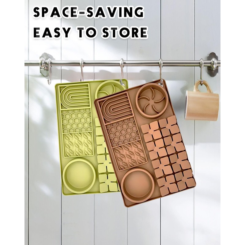 OurMiao 4-in-1 Silicone Snuffle Mat for Dogs, Dog Slow Feeder