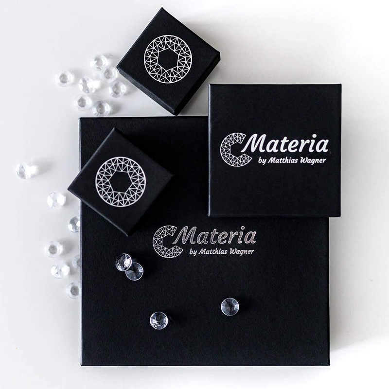 MATERIA by Matthias Wagner Necklace Pendant Faith Love Hope Rhodium-Plated