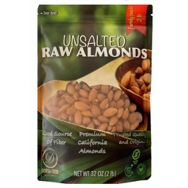 Dorsa Food - Raw Almonds - Unsalted, 32 OZ (Pack of 1)