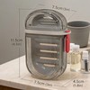 2Pcs Travel Soap Case, Portable Soap Box with Draining Board