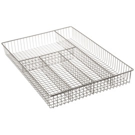 Spectrum Diversified Grid Silverware Tray, Large, Satin Nickel