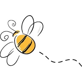 Bee Vinyl Decal – Waterproof Bee Sticker for Car Laptop Window Wall – Cute Durable Bumper Decal for Outdoors & Indoors – Nature Insect Themed Decoration