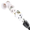 E26/E27 Standard Medium Light Socket Extender & Adjuster w/Vertical 90°